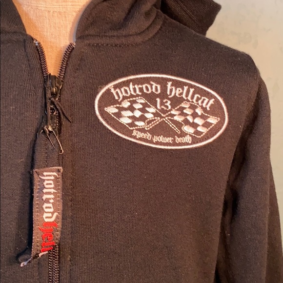 Kids zipper hoodie Hot Rod Evil size 4 years - Picture 3 of 4